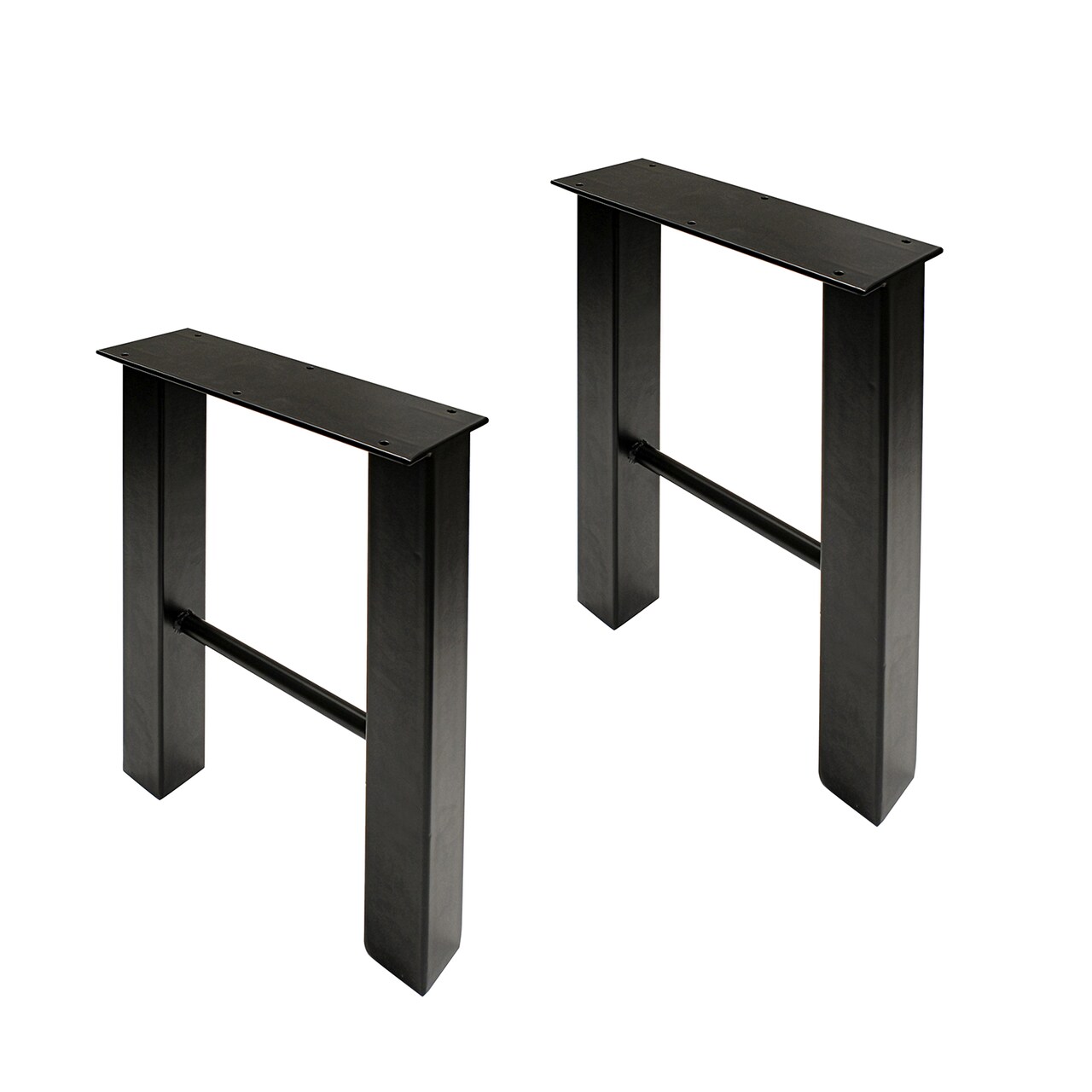 7Penn Industrial Metal Outdoor Table Legs Steel Legs in Black 2pk